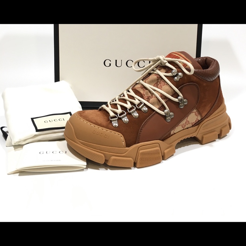 Gucci Flashtrek GG Web Canvas -Mens US 9.5 -NIB